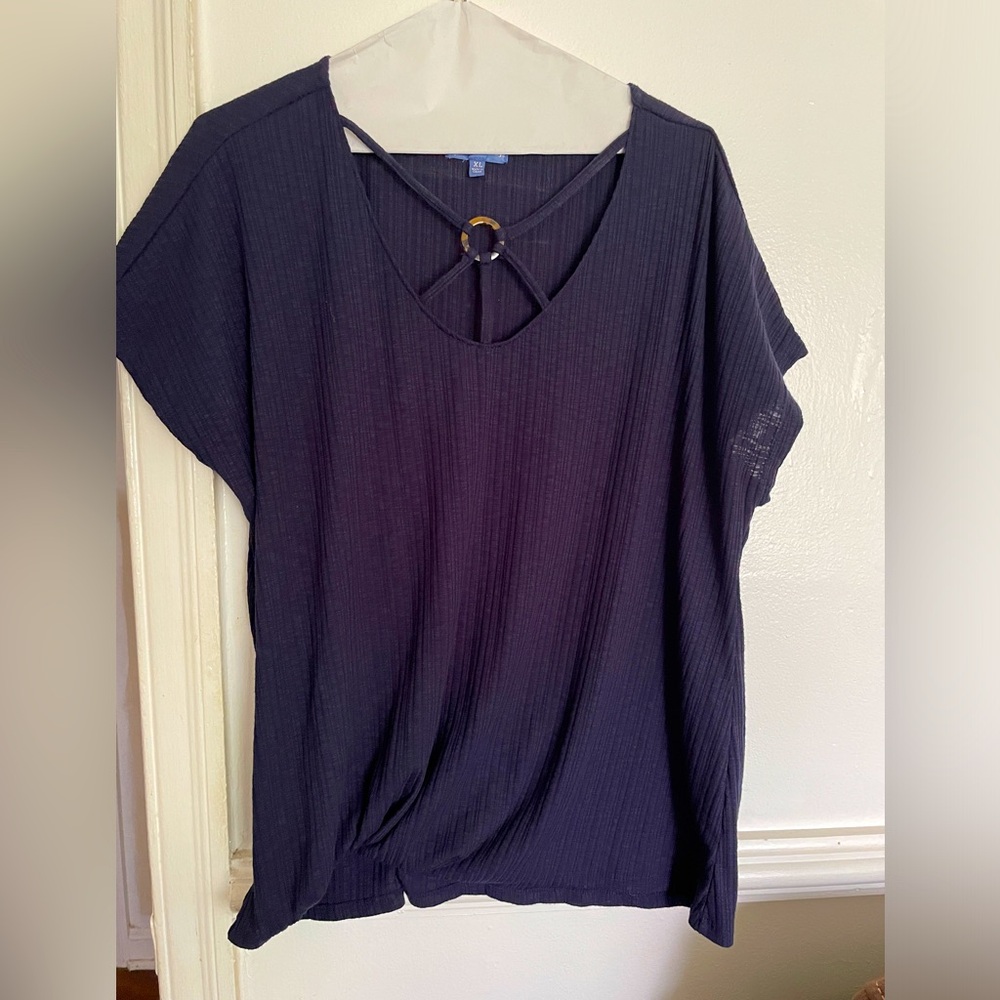 Democracy navy top